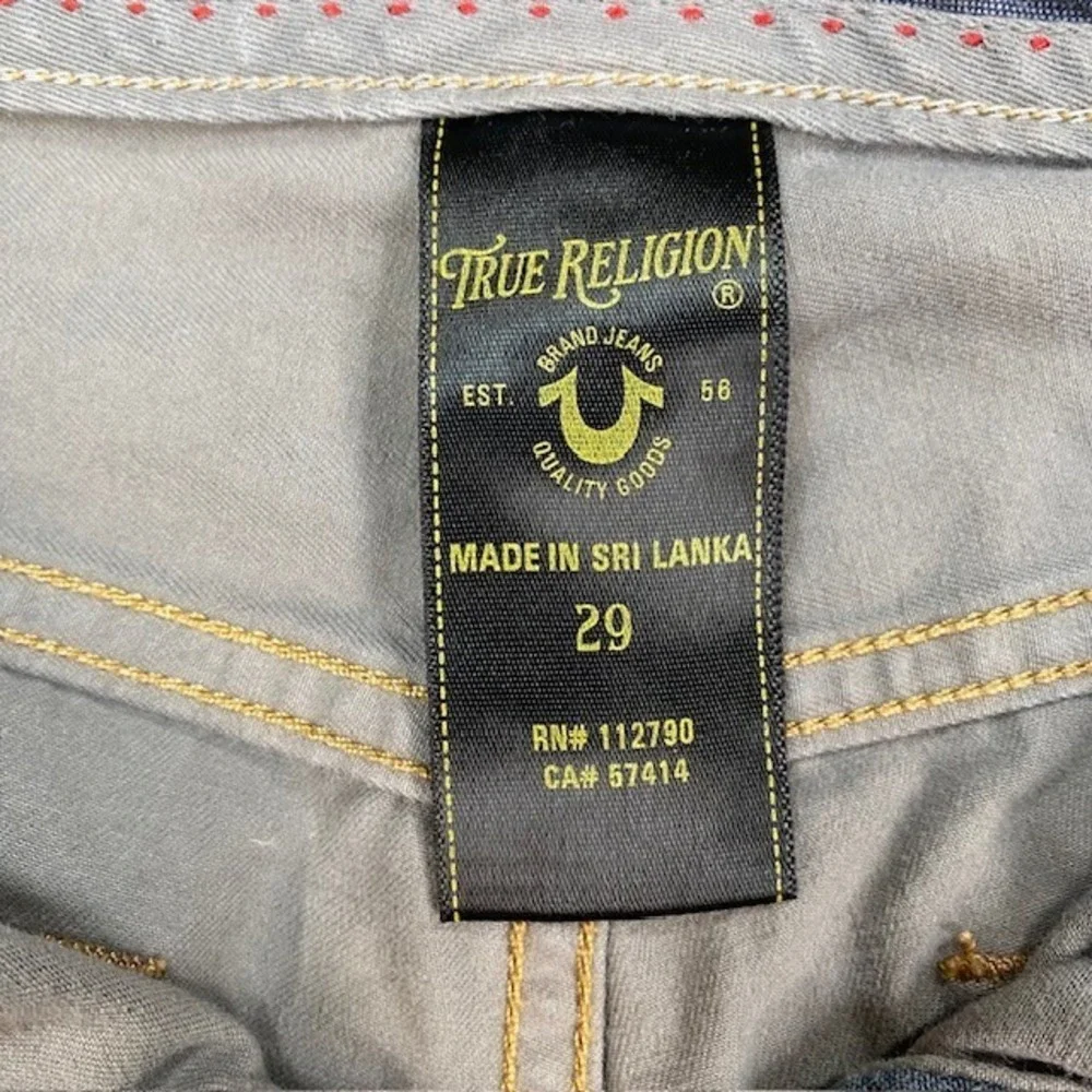 True Religion Rocco Tailored Overdye Twill Pants Gray Mens‎ Size 29 Cotton